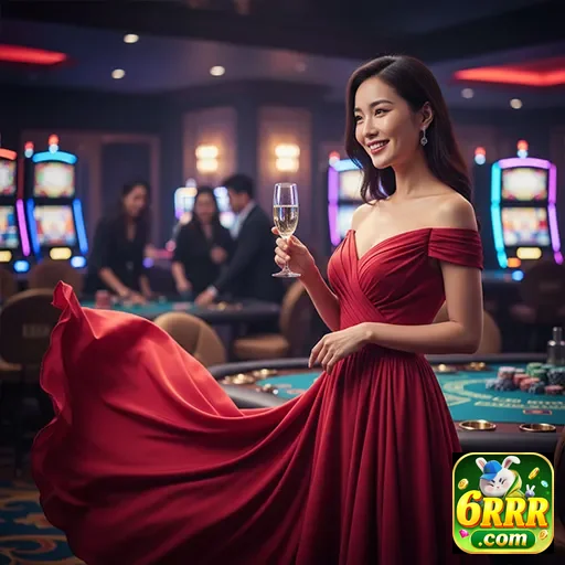 Ilustração de Jogos ao Vivo e Slots